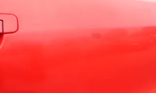 Audi 80 90 Tür vorne rechts Beifahrertür Rahmen Türblatt rot LY3H -ohne Anbautei - Bild 4