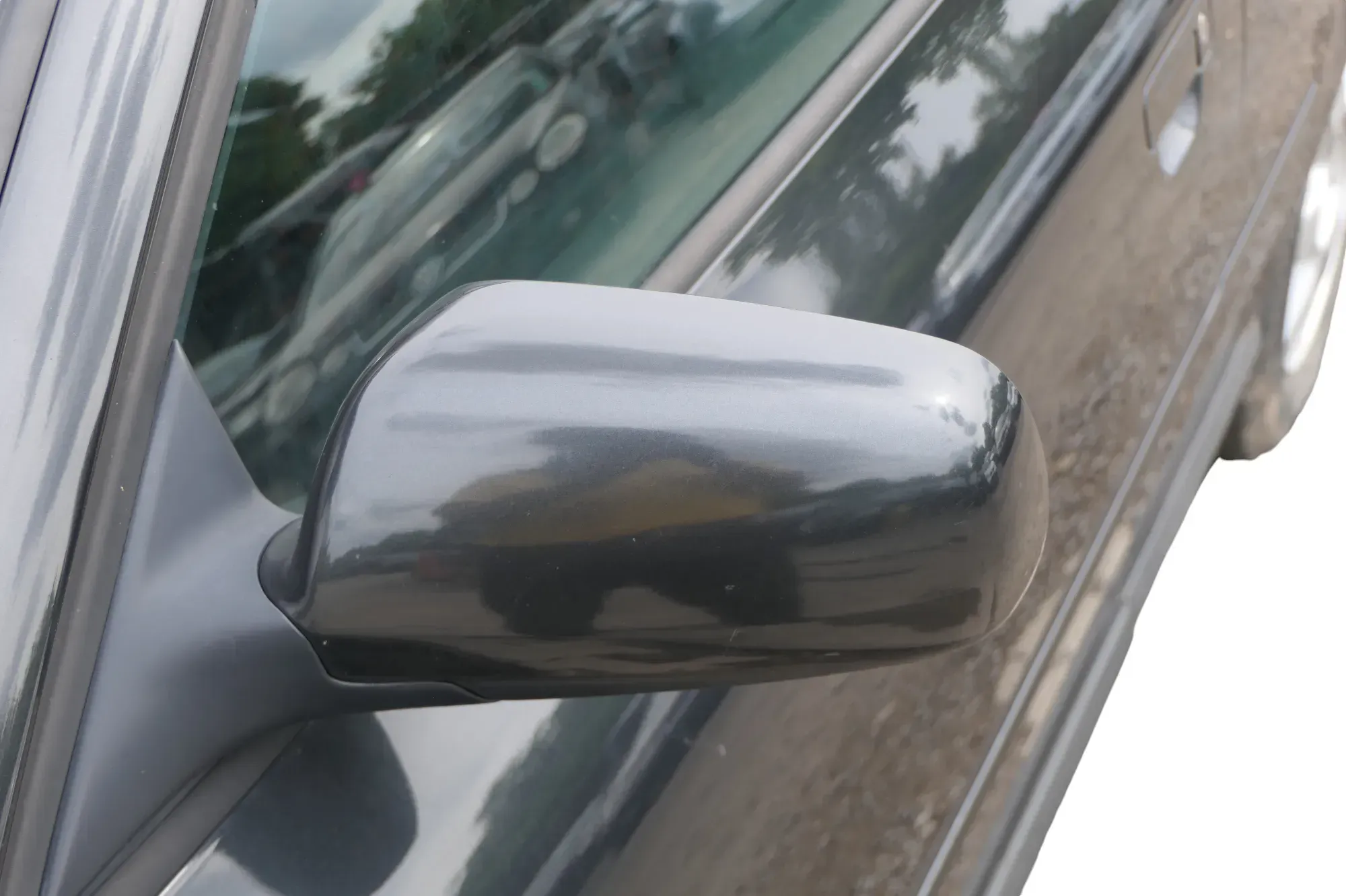 Audi A3 8L elektrischer Spiegel Außenspiegel links mit Glas schwarz LZ9U - Bild 1
