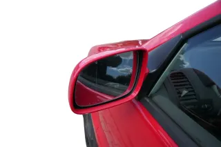 VW Polo 6N2 manueller Spiegel Außenspiegel links außen rot LP3G + Glas - Bild 2