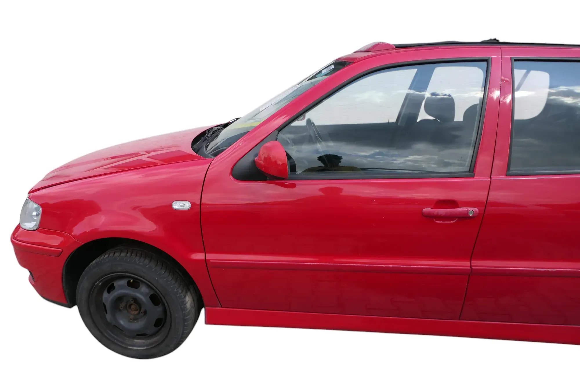 VW Polo 6N 6N2 Tür vorne links Fahrertür 4/5-Türer rot LP3G - ohneAnbauteile - Bild 1