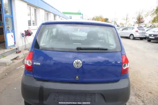 VW Fox 5Z Heckklappe Kofferraumklappe Klappe hinten + Scheibe blau LL5M - Bild 1