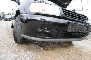 Polo 6N Stoßstange vorne breite Styling XXL Frontstoßstange schwarz L041 +Gitter - Bild 3