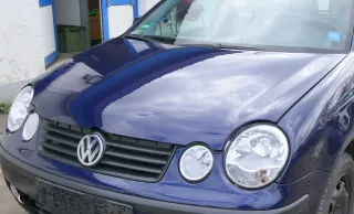 VW Polo 9N Motorhaube Klappe Haube vorne blau LB5N bis ca. Bj. 2004 - Bild 1