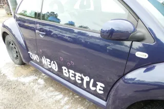VW New Beetle 1C 9C Tür vorne rechts Beifahrertür blau LG5T -OHNE Anbauteil - Bild 2
