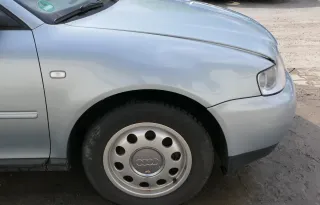 Audi A3 8L Kotflügel vorne rechts blau LY7R türkis (ab ca. 1999) Facelfit - Bild 1