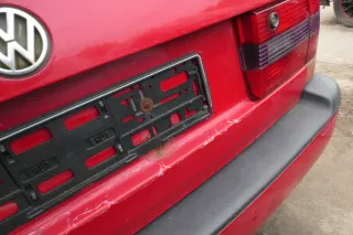 Passat 3A 35i Kombi Variant Heckklappe Klappe Kofferraumklappe rot LY3D Scheibe - Bild 7