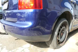 Touran 1T Stoßstange hinten Heckstoßstange Stoßfänger blau LB5N - PDC Einparkh - Bild 4