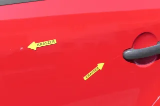 VW Touran 1T 1T3 Tür hinten links rot LY3D tornadorot mit Scheibe - Bild 5