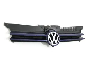 VW Golf 4 Grill Kühlergrill VW Zeichen Logo blau LB5N - Bild 4