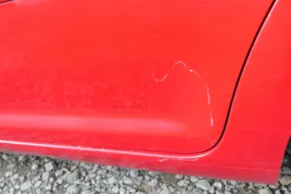 VW Touran 1T Tür hinten links rot LY3D mit Scheibe, sonst OHNE Anbauteile - Bild 3
