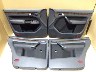 VW Touran 4x Türverkleidung Verkleidung Tür vorne +hinten links anthrazit Wurzel - Bild 1