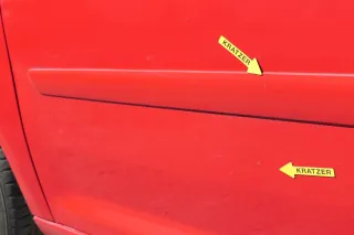 VW Touran 1T 1T3 Tür vorne links Fahrertür rot LY3D Tornadorot - OHNE Anbauteile - Bild 3