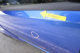 VW Polo 9N 9N3 Tür vorne links Fahrertür 4/5-Türer blau LA5M ohneAnbautei - Bild 10
