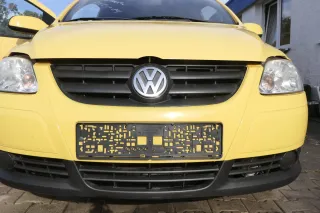 VW Fox 5Z Stoßstange vorne Stoßfänger gelb LY1C mit Grill - Bild 2