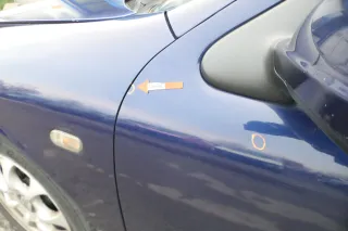 Seat Leon Toledo 1M Tür vorne links Fahrertür blau LB5N -ohne Anbauteile - Bild 2