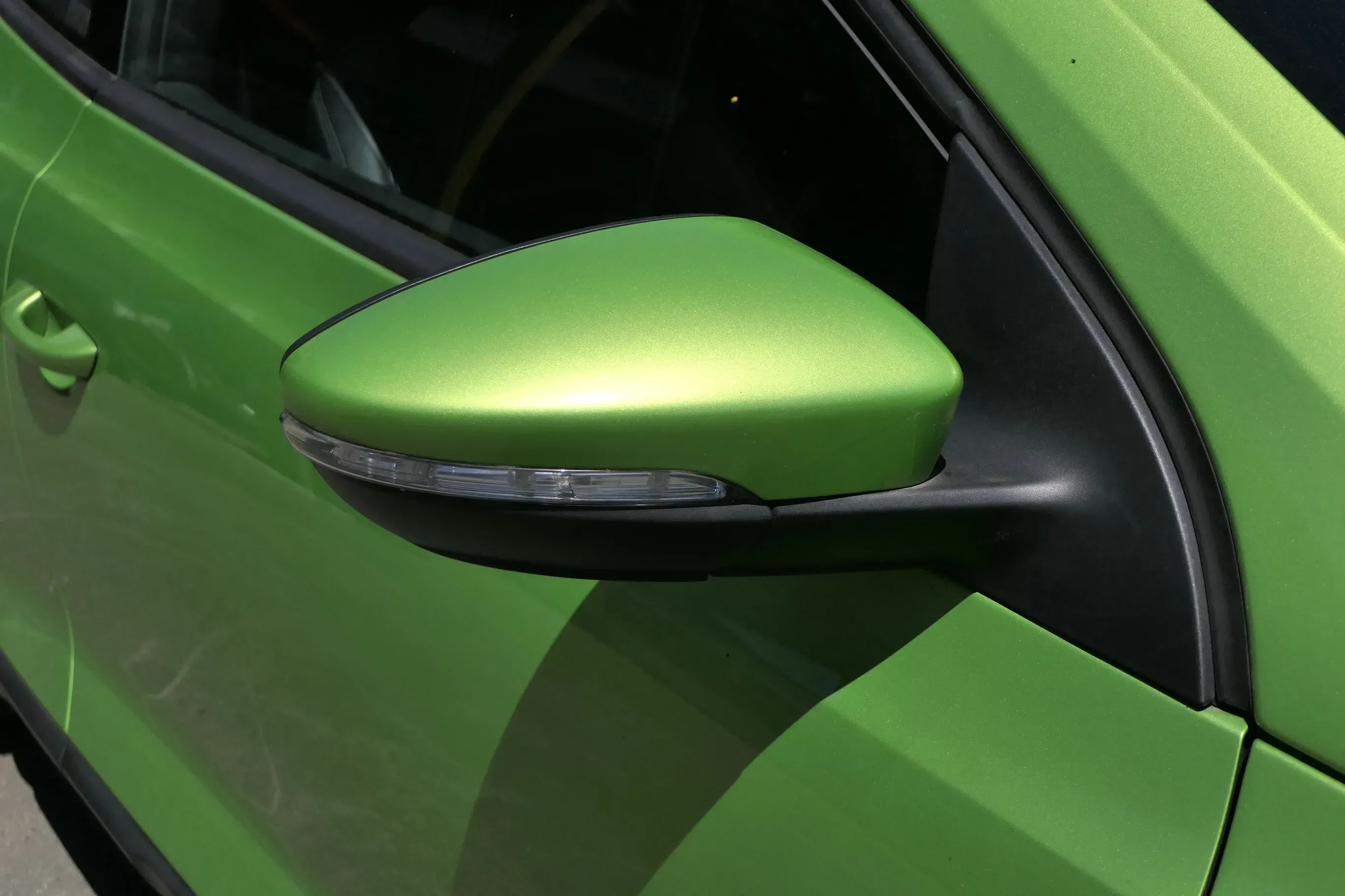 VW Scirocco 3 elektrischer Spiegel Außenspiegel rechts grün LR6T anklappbar Memo - Bild 1