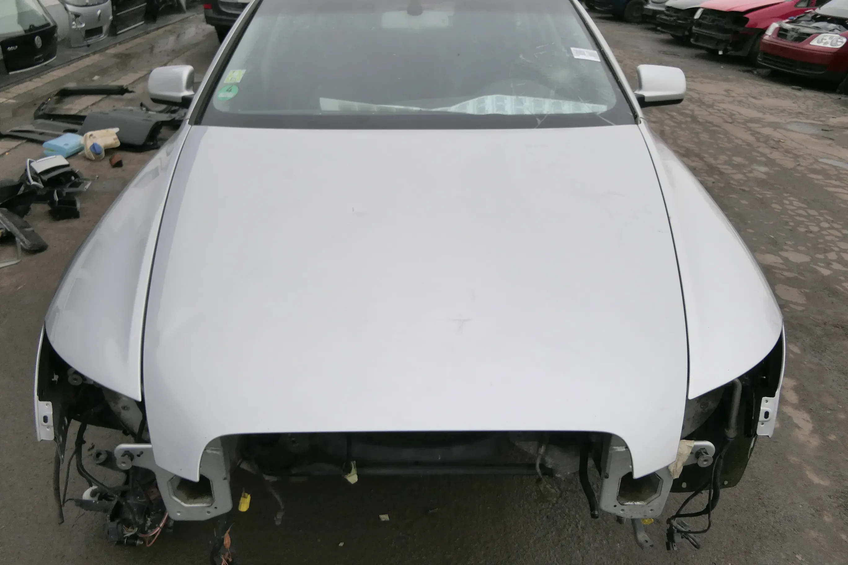 Audi A6 4F Motorhaube Klappe vorn (bis ca. Anfang Bj. 2011) silber LY7W - Bild 1