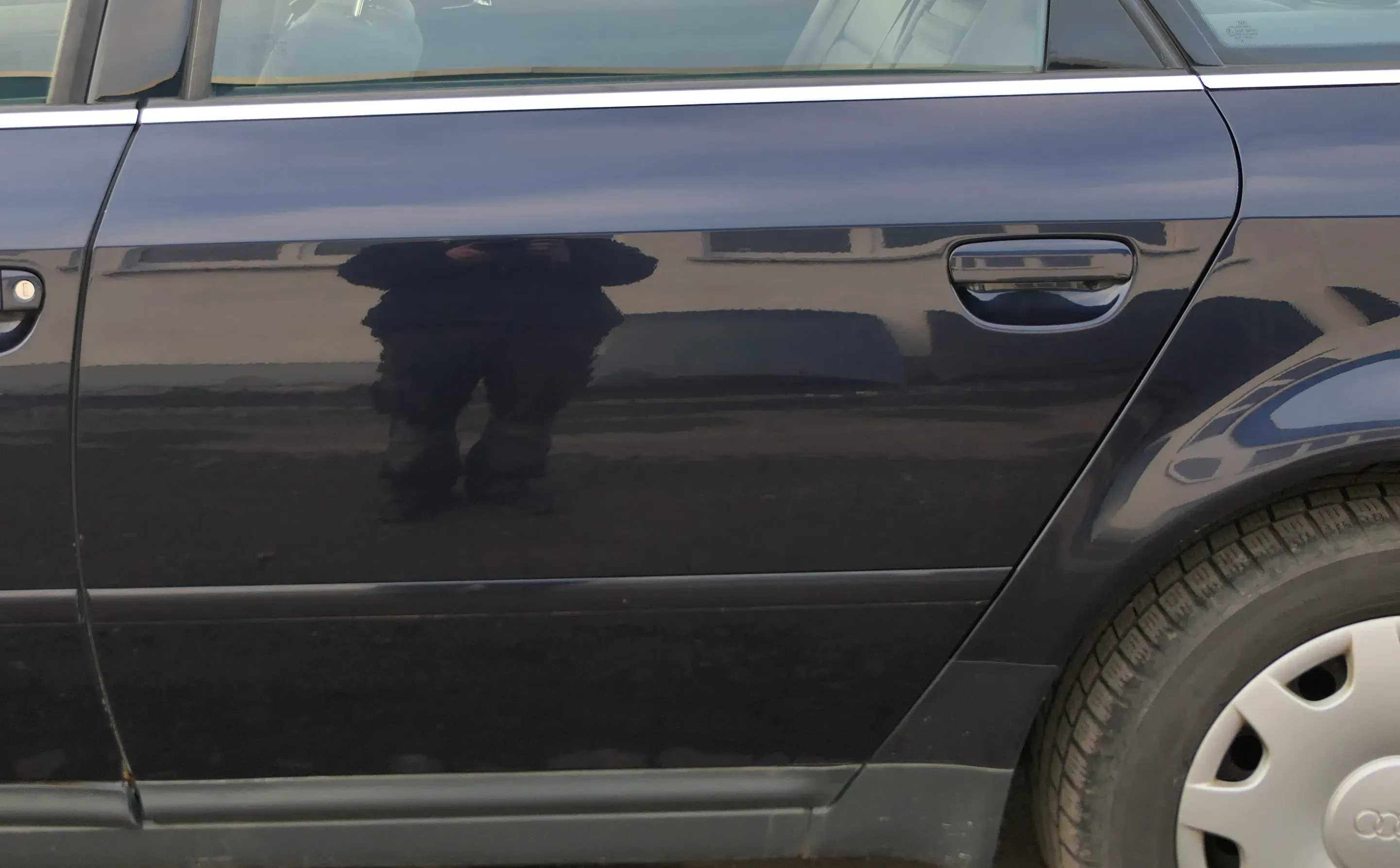 Audi A6 4B C5 Tür Türblatt hinten links blau mingblau LZ5L - Bild 1