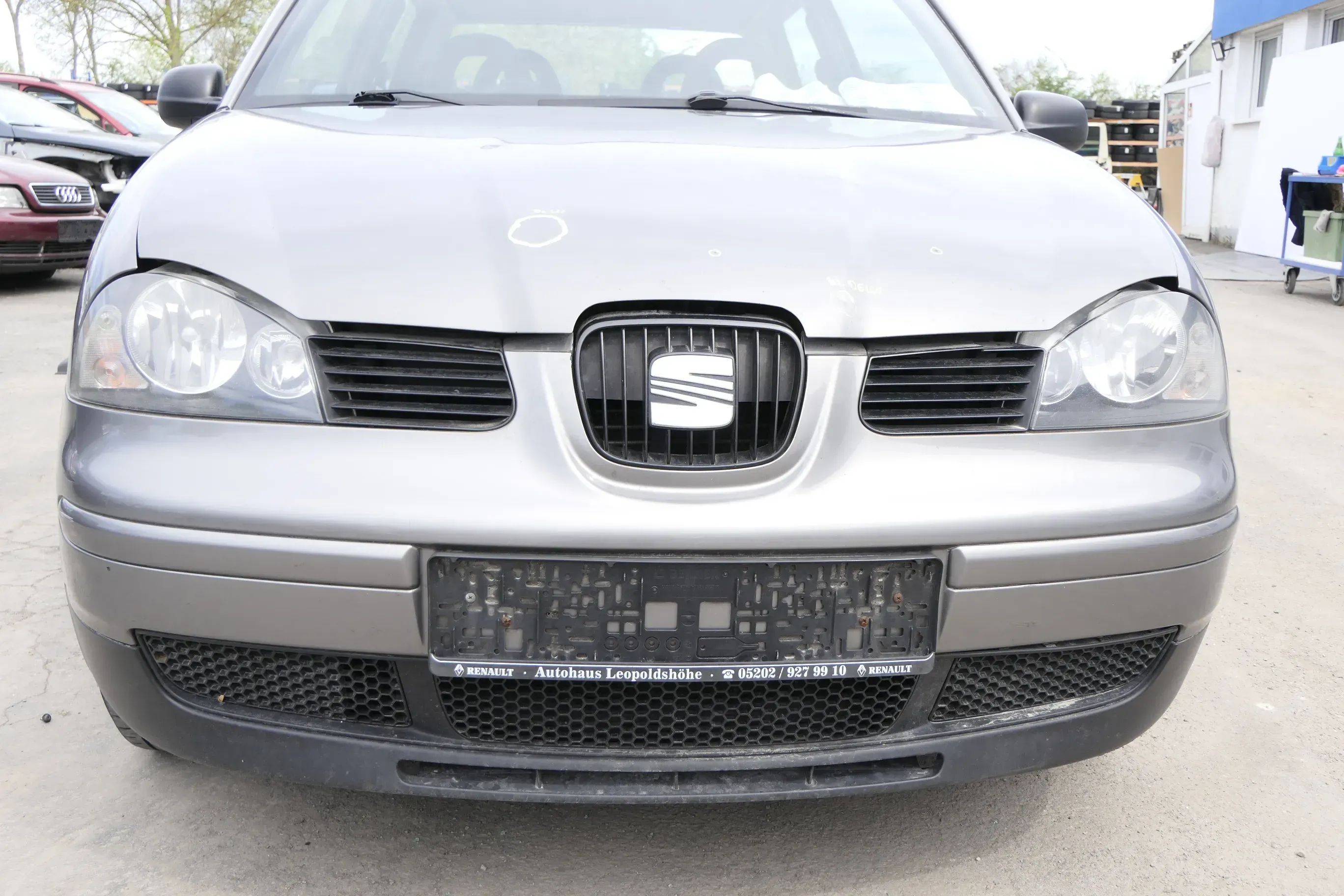 Seat Arosa 6H Stoßstange Frontstoßstange vorne grau LS7U ab ca.Bj. 2000 Facelift - Bild 1