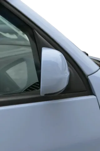 VW Lupo Arosa mechanischer manueller Außenspiegel rechts blau LR5D hellblau - Bild 3