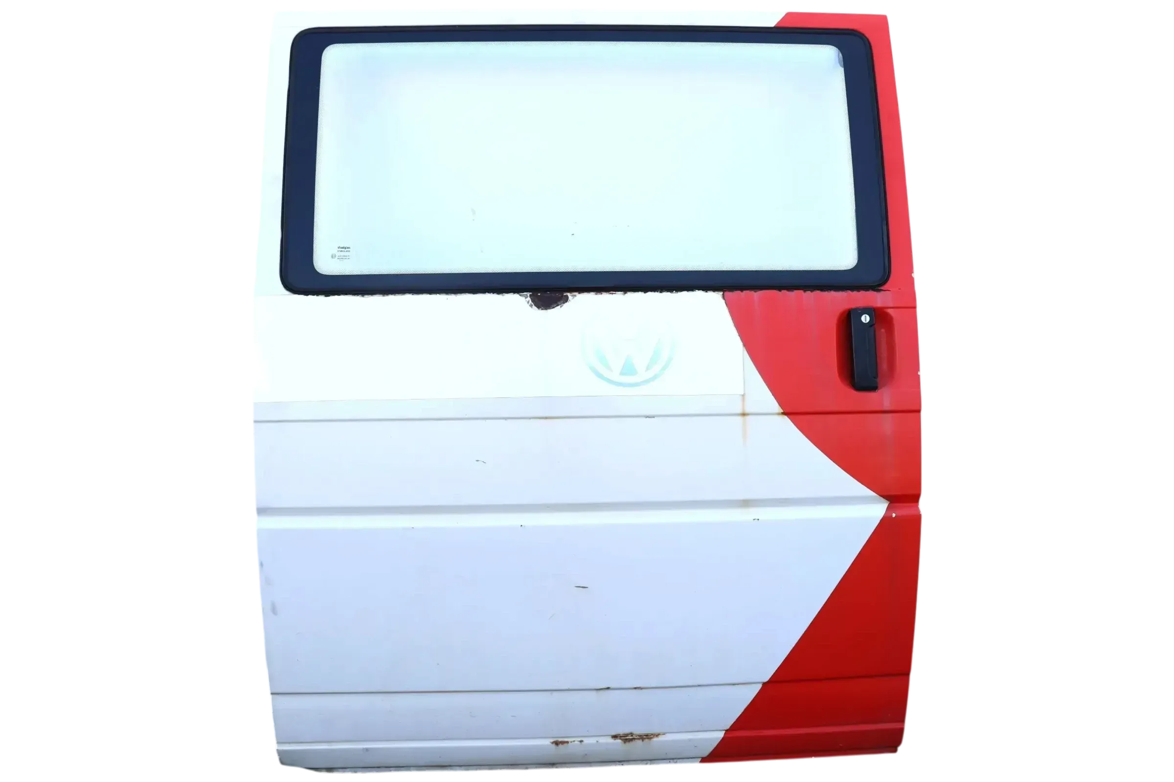 VW T4 Transporter Tür rechts Schiebetür Scheibe weiß Multivan Caravelle -Mängel - Bild 1