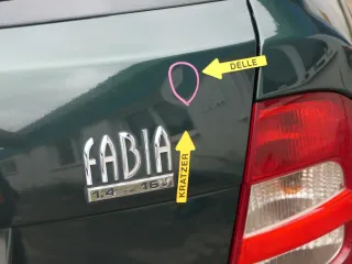 Fabia 6Y6 Schrägheck Heckklappe Kofferraumklappe hinten grün LF8T Scheibe - Bild 3