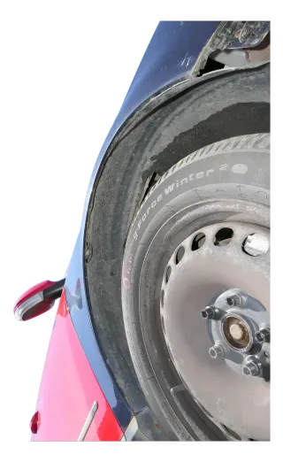 VW Passat 3C Kotflügel vorne rechts blau grau LC5F 3C0821022 - Bild 9