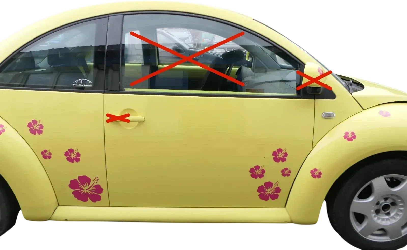 VW New Beetle 1C 9C Tür vorne rechts Beifahrertür schwarz L041 -OHNE Anbauteil - Bild 1