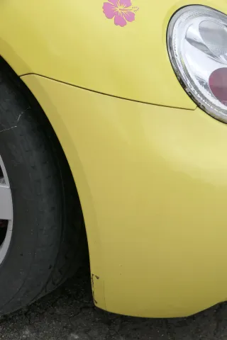 VW New Beetle 9C Stoßstange hinten Stoßfänger gelb LD1B Heckstoßfänger - Bild 11