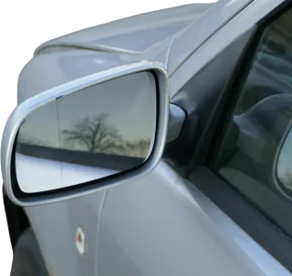 Skoda Fabia 6Y elektrisch Spiegel Außenspiegel links mit Glas grau LF7T silber - Bild 1