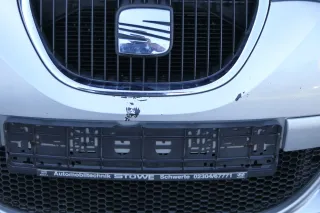 Seat Altea 5P Stoßstange vorne Frontstoßstange Stoßfänger grau LS7Y + Grill - Bild 5