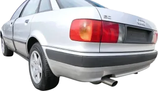 Audi 80 8C Limousine Stoßstange hinten Spoiler grau LY7T Heckstoßstange - Bild 10