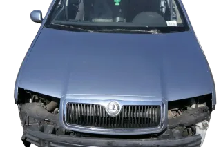 Skoda Fabia 6Y Motorhaube KLappe vorne silber grau LF7U mit Grill - Bild 1