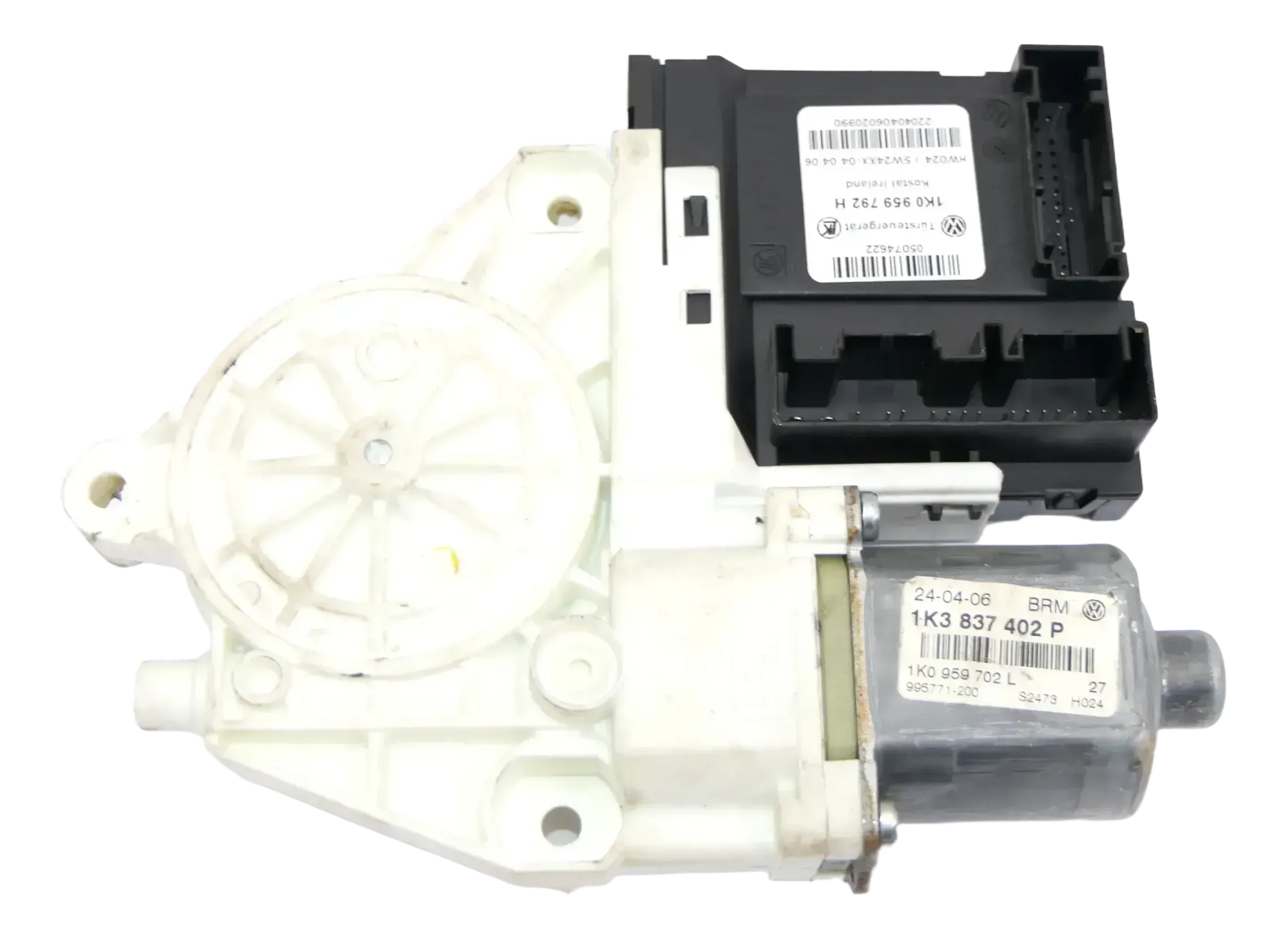 VW Golf 5 elektrischer Fensterheber Motor vorne rechts 1K3837402P 2/3-Türer - Bild 1