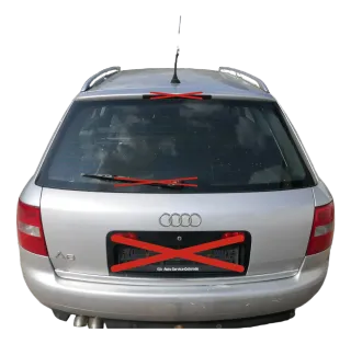 A6 4B Kombi Avant Kofferraumklappe hinten Heckklappe Deckel silber LY7W Scheibe - Bild 1