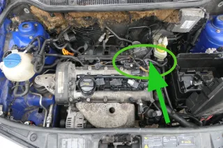 VW Polo 9N Ibiza 9N3 BKY 036103493DP Schlauch Entlüftungsschlauch - Bild 1