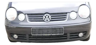 VW Polo 9N Stoßstange Frontstoßstange vorne schwarz LC9Z - Bild 1