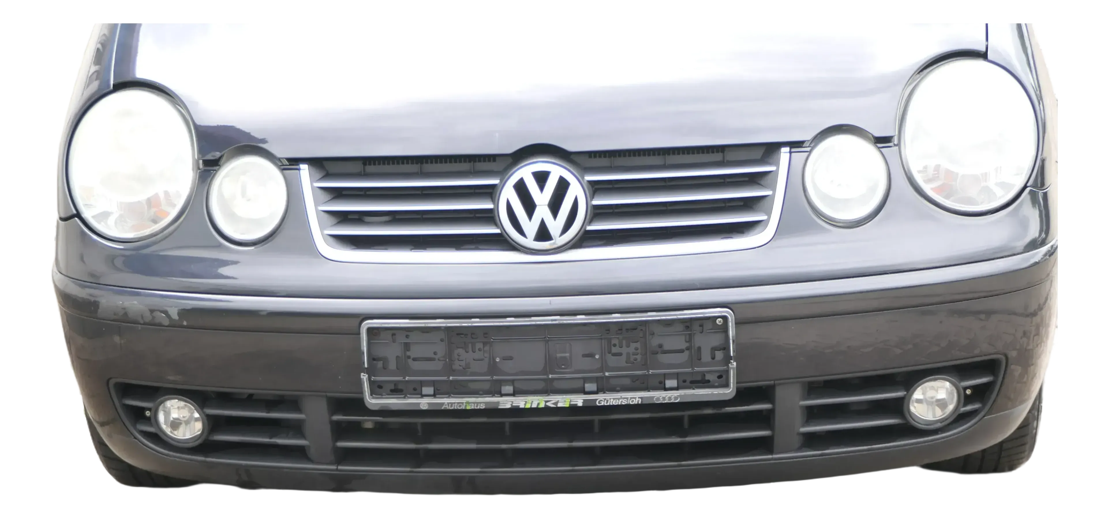 VW Polo 9N Stoßstange Frontstoßstange vorne schwarz LC9Z - Bild 1