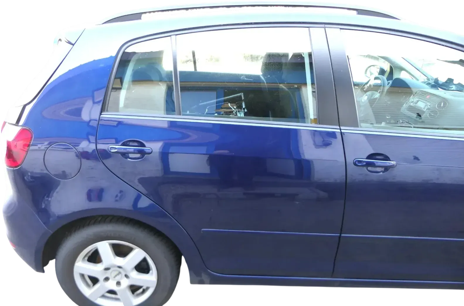 VW Golf Plus 5M 6 521 Türblatt Tür hinten rechts blau LD5Q + Rahmen Türblatt - Bild 1