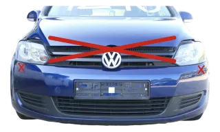 Golf 6 5M Plus Stoßstange vorne Frontstoßstange Stoßfänger blau LD5Q SWR - Bild 1