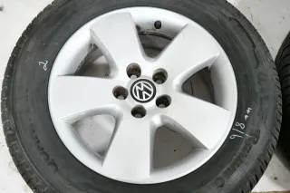4x Golf 4 Bora Alufelgen Allwetterreifen 195/65 R15 Reifen 1C0601025F 7mm Felgen - Bild 2