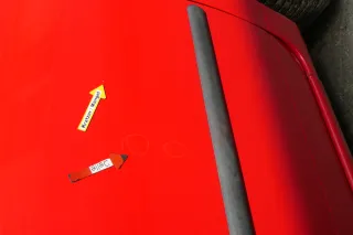 VW Lupo Seat Arosa Tür vorne rechts Beifahrertür rot LP3G (mechanischerFenst - Bild 3