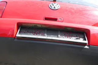 VW Lupo Stoßstange hinten Heckstoßstange Stoßfänger rot LP3G - Bild 7