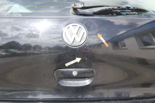 VW Polo 9N3 9N Heckklappe Kofferraumklappe Klappe schwarz L041 - Scheibe - Bild 11