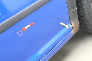 VW Golf 4 Bora Tür vorne rechts Beifahrertür 4/5-Türer+Kombi Variant blau LW5Z - Bild 3