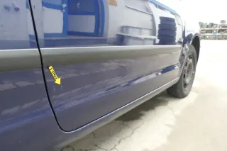 VW Polo 9N 9N3 Tür vorne rechts Beifahrertür 2/3-Türer blau LB5N ohneAnbauteile - Bild 4