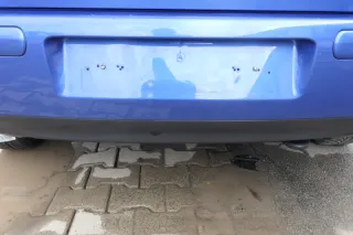 VW Golf 4 Limousine Stoßstange hinten Heckstoßstange Stoßfänger blau LW5Y - Bild 2
