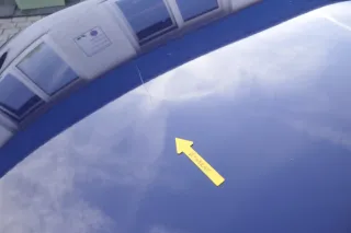 VW Passat 3BG Motorhaube Klappe vorne vorn Haube blau LB5N indigoblau - Bild 8