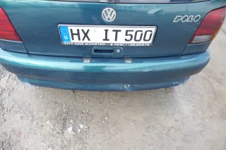 Polo 6N Stoßstange hinten NUR Oberteil der 2-geteilte Heckstoßstange grün LC6P - Bild 3