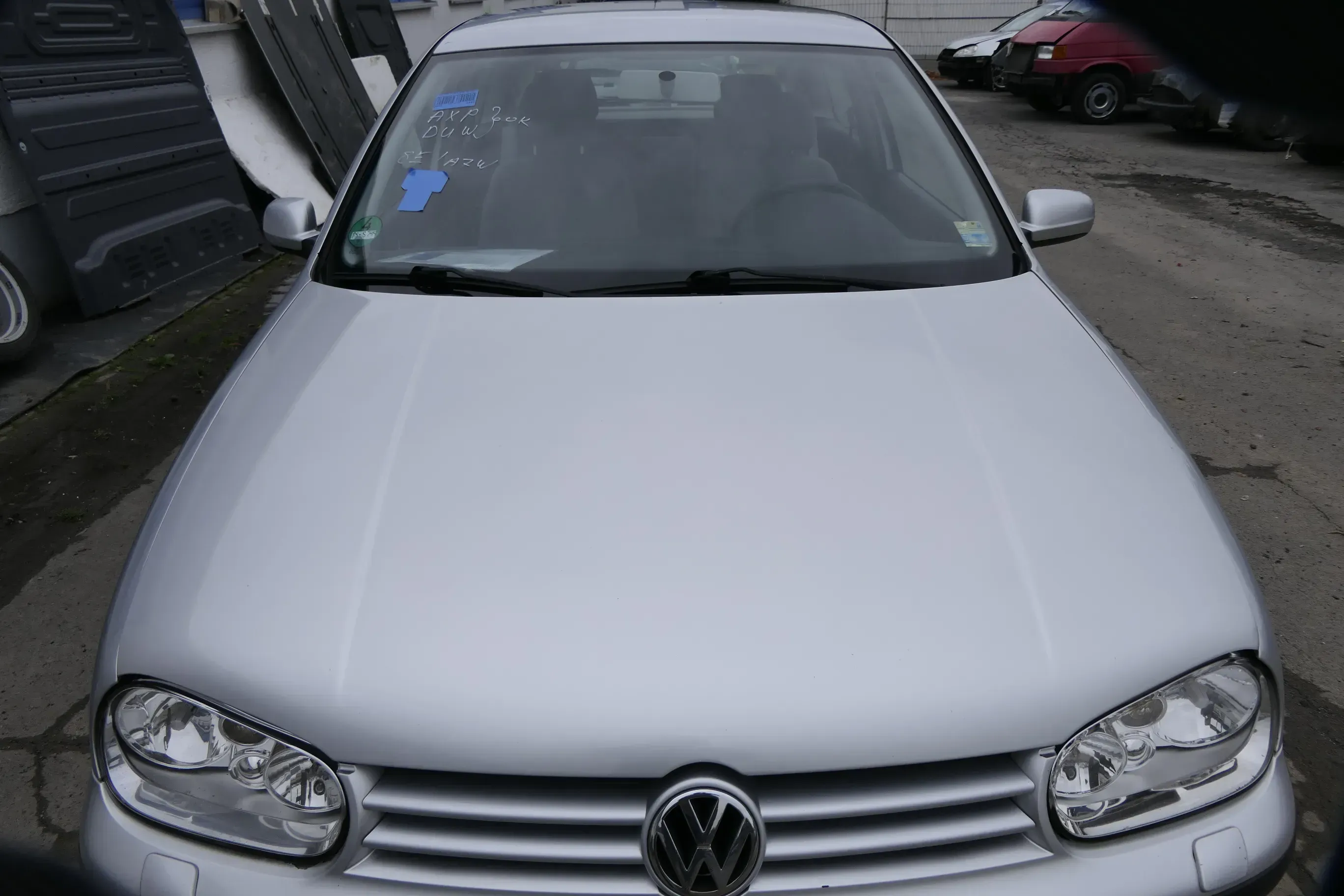 VW Golf 4 Motorhaube Haube Klappe vorne silber grau LA7W grau reflexsilber - Bild 1